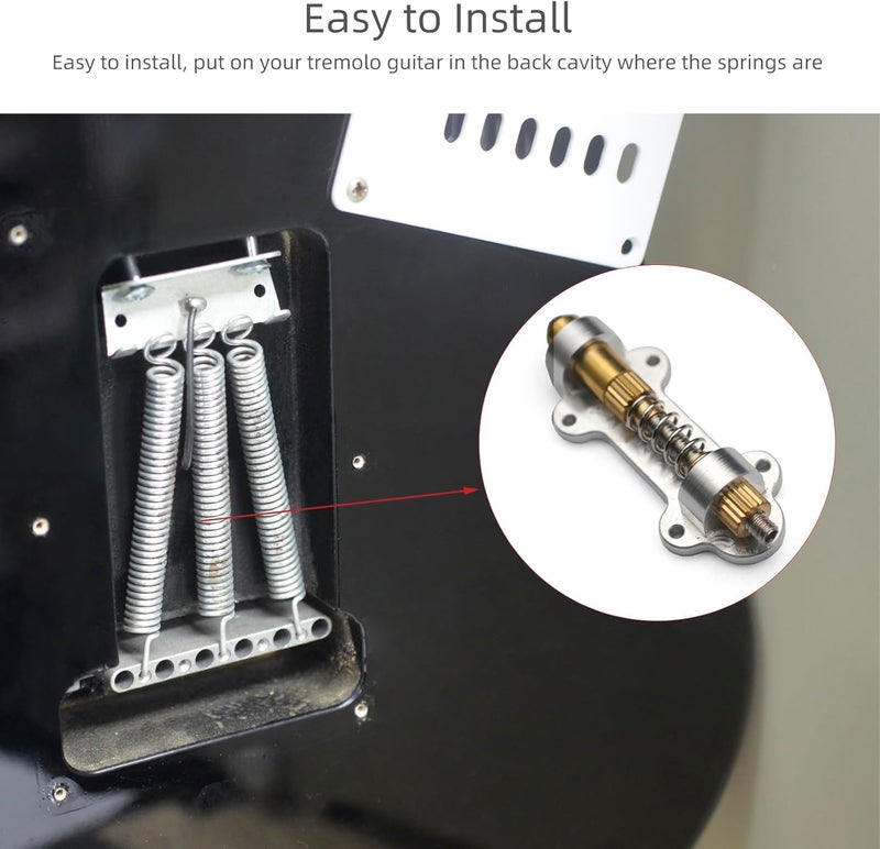 MAXCHEER Electric Guitar Brass Tremolo Bridge Brass Arming Adjuster for FR Tremsetter Set Guitar Tremolo Stabilizer Stopper Guitar Parts (Single) - Image 5